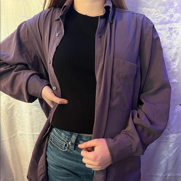 Medium Arrow Purple Button Up - Picture 1 of 2